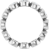 10K White Gold 1 3/4 CTW Natural Diamond Eternity Band Size 7