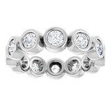 10K White Gold 1 3/4 CTW Natural Diamond Eternity Band Size 7