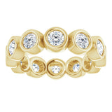 10K Yellow Gold 1 3/4 CTW Natural Diamond Eternity Band Size 7.5