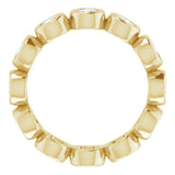 10K Yellow Gold 1 3/4 CTW Natural Diamond Eternity Band Size 7.75