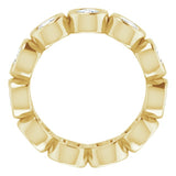 10K Yellow Gold 2 1/3 CTW Natural Diamond Eternity Band Size 5