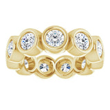 10K Yellow Gold 2 1/3 CTW Natural Diamond Eternity Band Size 5