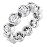 10K White Gold 2 1/3 CTW Natural Diamond Eternity Band Size 7