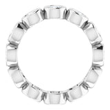 10K White Gold 2 1/2 CTW Natural Diamond Eternity Band Size 7.75