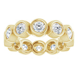 10K Yellow Gold 2 1/2 CTW Natural Diamond Eternity Band Size 8