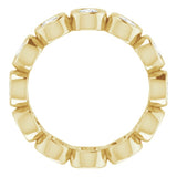 10K Yellow Gold 2 1/2 CTW Natural Diamond Eternity Band Size 8.25