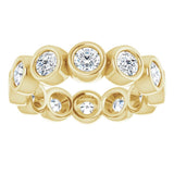 10K Yellow Gold 2 1/2 CTW Natural Diamond Eternity Band Size 8.25