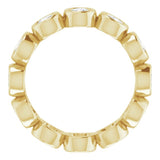 10K Yellow Gold 2 1/2 CTW Natural Diamond Eternity Band Size 8.75