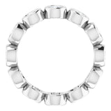 10K White Gold 2 1/2 CTW Natural Diamond Eternity Band Size 9