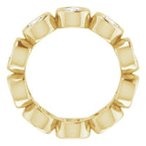 10K Yellow Gold 2 1/8 CTW Natural Diamond Eternity Band Size 4.5