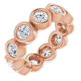 10K Rose Gold 2 1/3 CTW Natural Diamond Eternity Band Size 5.75