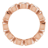 10K Rose Gold 2 1/3 CTW Natural Diamond Eternity Band Size 5.75