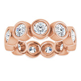 10K Rose Gold 2 1/3 CTW Natural Diamond Eternity Band Size 5.75