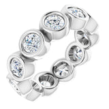 10K White Gold 2 1/3 CTW Natural Diamond Eternity Band Size 5.75