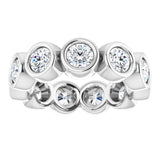 10K White Gold 2 1/3 CTW Natural Diamond Eternity Band Size 5.75