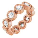 10K Rose Gold 2 1/3 CTW Natural Diamond Eternity Band Size 7