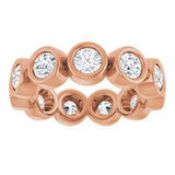 10K Rose Gold 2 1/3 CTW Natural Diamond Eternity Band Size 7