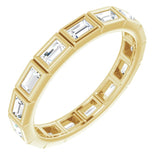 10K Yellow Gold 1/2 CTW Natural Diamond Eternity Band Size 4