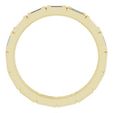 10K Yellow Gold 1/2 CTW Natural Diamond Eternity Band Size 4