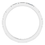 10K White Gold 1/2 CTW Natural Diamond Eternity Band Size 5