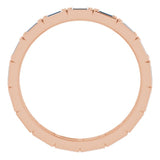 10K Rose Gold 1/2 CTW Natural Diamond Eternity Band Size 6.75
