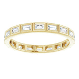 10K Yellow Gold 1/2 CTW Natural Diamond Eternity Band Size 7.75