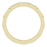 10K Yellow Gold 1/2 CTW Natural Diamond Eternity Band Size 4.5