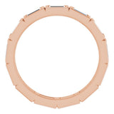 10K Rose Gold 3/4 CTW Natural Diamond Eternity Band Size 4.25