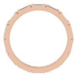 10K Rose Gold 7/8 CTW Natural Diamond Eternity Band Size 6.5