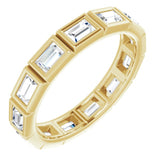 10K Yellow Gold 7/8 CTW Natural Diamond Eternity Band Size 4.75
