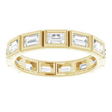 10K Yellow Gold 7/8 CTW Natural Diamond Eternity Band Size 4.75