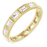 10K Yellow Gold 1 CTW Natural Diamond Eternity Band Size 7.25