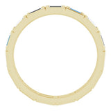 10K Yellow Gold 1 CTW Natural Diamond Eternity Band Size 7.25