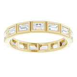 10K Yellow Gold 1 CTW Natural Diamond Eternity Band Size 7.25