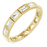 10K Yellow Gold 1 CTW Natural Diamond Eternity Band Size 8