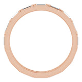 10K Rose Gold 1 CTW Natural Diamond Eternity Band Size 8.25