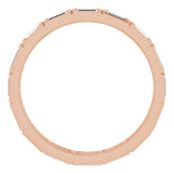 10K Rose Gold 1 CTW Natural Diamond Eternity Band Size 8.75