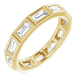 10K Yellow Gold 1 CTW Natural Diamond Eternity Band Size 4.75