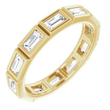 10K Yellow Gold 1 CTW Natural Diamond Eternity Band Size 6