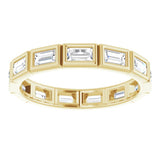 10K Yellow Gold 1 1/8 CTW Natural Diamond Eternity Band Size 8