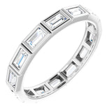 10K White Gold 1 1/5 CTW Natural Diamond Eternity Band Size 8.75