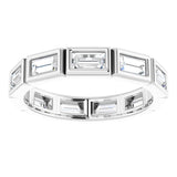 10K White Gold 1 1/6 CTW Natural Diamond Eternity Band Size 5.25