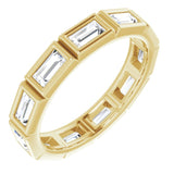 10K Yellow Gold 1 1/6 CTW Natural Diamond Eternity Band Size 5.5