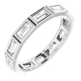 10K White Gold 1 1/4 CTW Natural Diamond Eternity Band Size 6.75