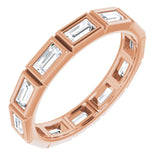 10K Rose Gold 1 1/4 CTW Natural Diamond Eternity Band Size 7.5