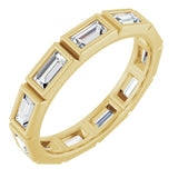 10K Yellow Gold 1 1/8 CTW Natural Diamond Eternity Band Size 7