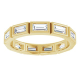 10K Yellow Gold 1 1/8 CTW Natural Diamond Eternity Band Size 7