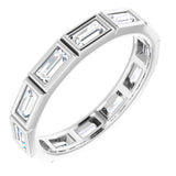 10K White Gold 1 1/5 CTW Natural Diamond Eternity Band Size 8