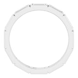 10K White Gold 1 1/5 CTW Natural Diamond Eternity Band Size 8