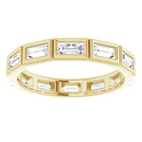 10K Yellow Gold 1 1/5 CTW Natural Diamond Eternity Band Size 8